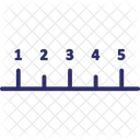 Linha Matematica Escala Matematica Icon