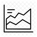 Liniendiagramm Statistikgrafik Management Symbol