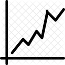 Linie Diagramm Graph Symbol