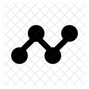 Liniendiagramm Analyse Liniengraph Symbol