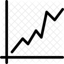 Linie Diagramm Graph Symbol