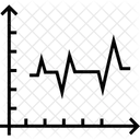 Linie Diagramm Aktie Symbol