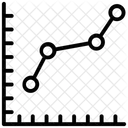 Liniendiagramm Geschaftsdiagramm Liniendiagramm Symbol