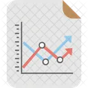 Linie Verlauf Diagramme Symbol