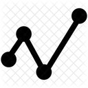 Liniendiagramm Wachstumsdiagramm Daten Symbol