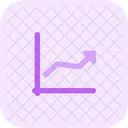 Liniendiagramm Analysewachstum Wachstumsdiagramm Symbol