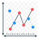 Datenanalyse Statistik Doppelliniendiagramm Symbol