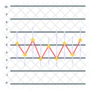 Geschaftsanalysen Datenstatistiken Liniendiagramm Symbol