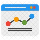 Liniendiagramm Wachstum Statistik Symbol