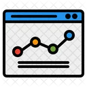 Liniendiagramm Wachstum Statistik Symbol