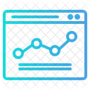 Liniendiagramm Wachstum Statistik Symbol