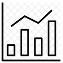 Liniendiagramm Wachstumsdiagramm Statistik Symbol