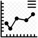 Analytik Liniendiagramm Liniengraph Symbol