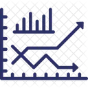 Liniendiagramm Analyse Diagramm Icon
