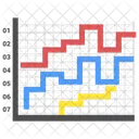 Liniendiagramm Liniengraph Laufdiagramme Symbol