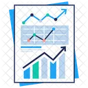 Statistische Analyse Geschaftswachstum Finanzielle Steigerung Symbol