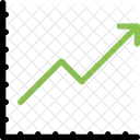 Linie Diagramm Finanzen Symbol