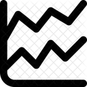 Liniendiagramm nach oben  Symbol