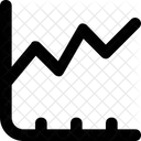 Liniendiagramm nach oben  Symbol