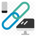 Link Chain Computer Phone Seo Web Seo Web Icon