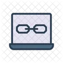 Laptop Link Device Icon