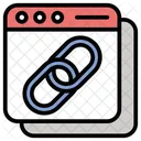 Link Building Hyperlink Seo Icon
