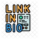 Link na biografia  Ícone