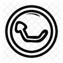 Linke Ecke Nach Oben Zeigender Pfeil Pfeilspitze Richtungspfeil Symbol