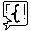 Linke Geschweifte Klammer Geschweifte Klammer Offnende Klammer Symbol