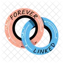 Forever Linked Rings Interlocking Icon