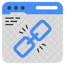 Linked Website Online Linkage Hyperlink Icon