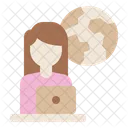 Job Search Career Networking Professionals Online Icon