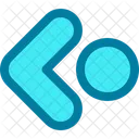 Linker Kreis Pfeil Pfeile Symbol