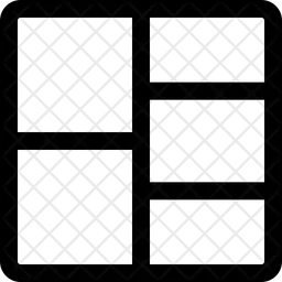 Linkes Doppelreihengitter  Symbol