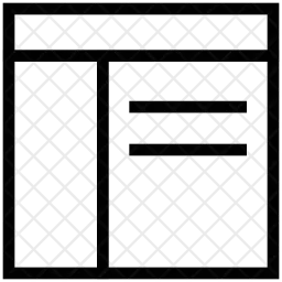 Layout der linken Seitenleiste  Symbol