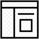 Layout der linken Seitenleiste  Symbol