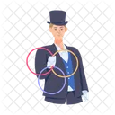 Magic Performance Linking Rings Magic Trick Icône