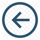 Kreis Linker Pfeil Links Symbol
