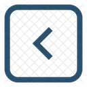 Quadrat Linker Pfeil Links Symbol