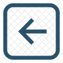 Quadrat Linker Pfeil Links Symbol