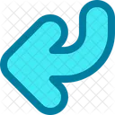 Links Abbiegen Pfeil Pfeile Symbol