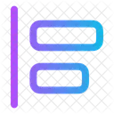 Linksbündig  Symbol