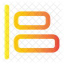 Linksbündig  Symbol