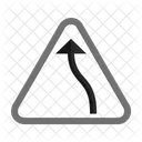 Linkskurve  Symbol