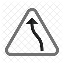 Linkskurve  Symbol