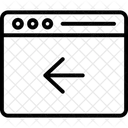 Pfeil Nach Links Zuruck Browser Symbol