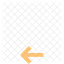 Pfeil Nach Links Cloud Technologie Pfeil Zeigt Icon