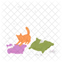 Vector Desastre Gato Icono