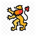 Lion Heraldic Heraldry Icon