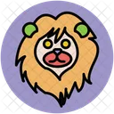 Lion Cartoon Face Icon